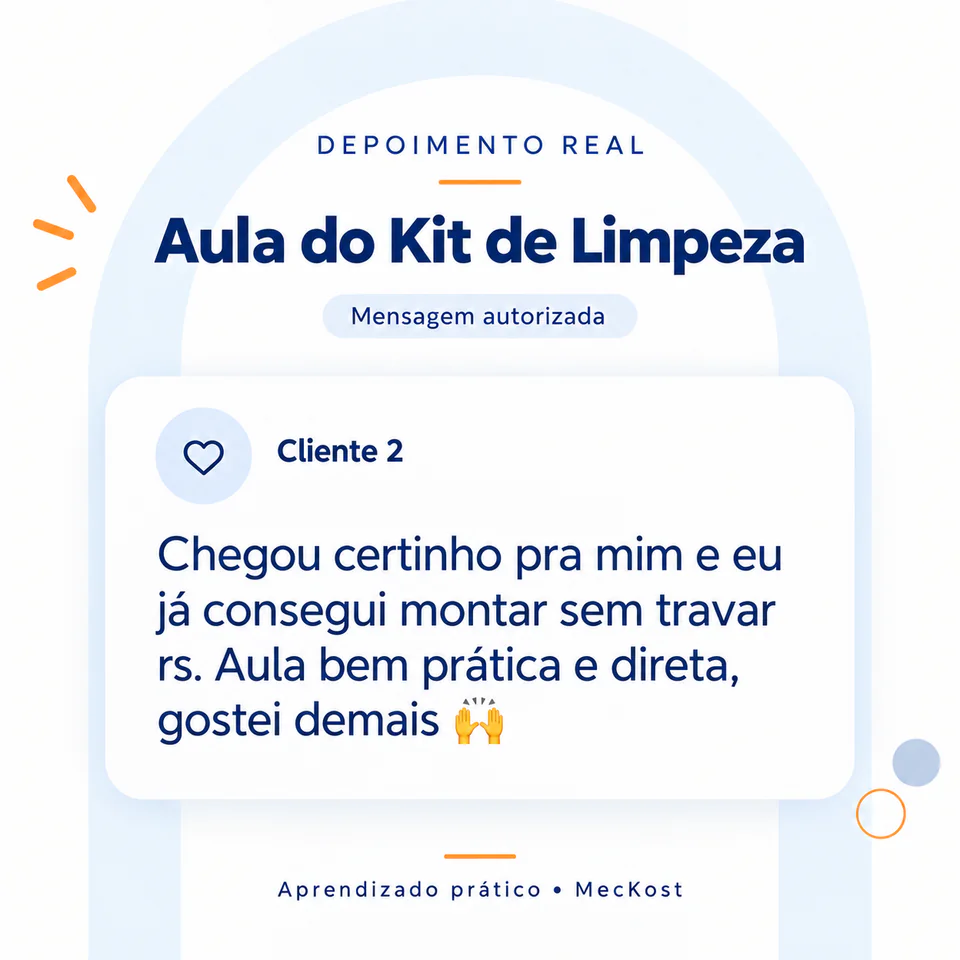 Exemplo de feedback sobre rever partes da aula