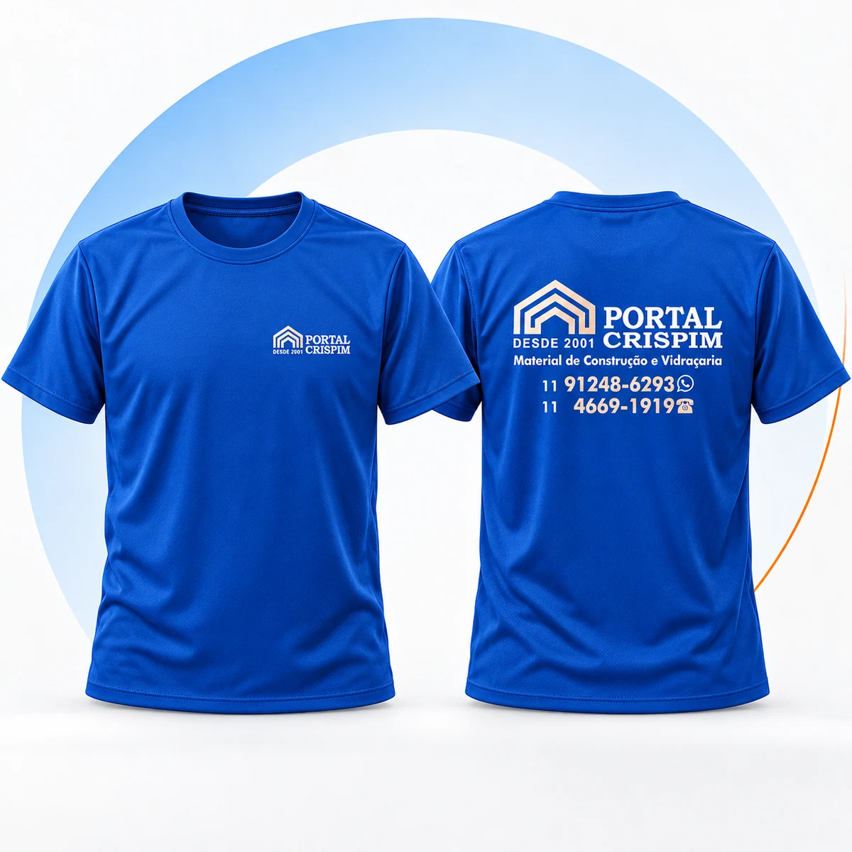 Camisetas · frente e costas