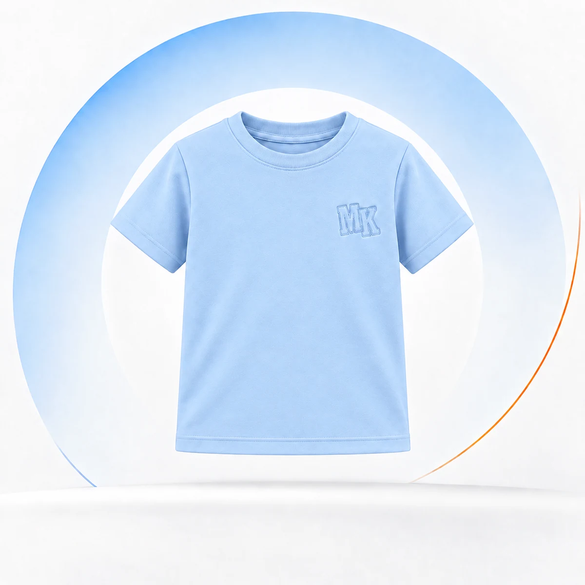 Camiseta manga curta · Azul Bebê