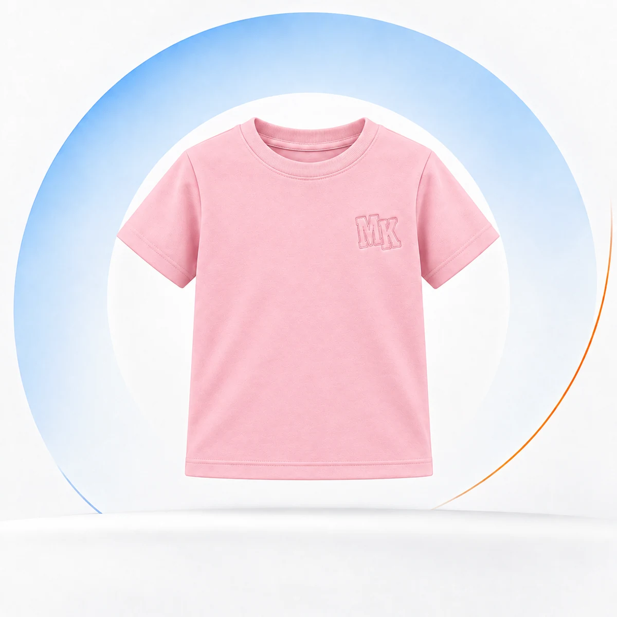 Camiseta manga curta · Rosa Bebê