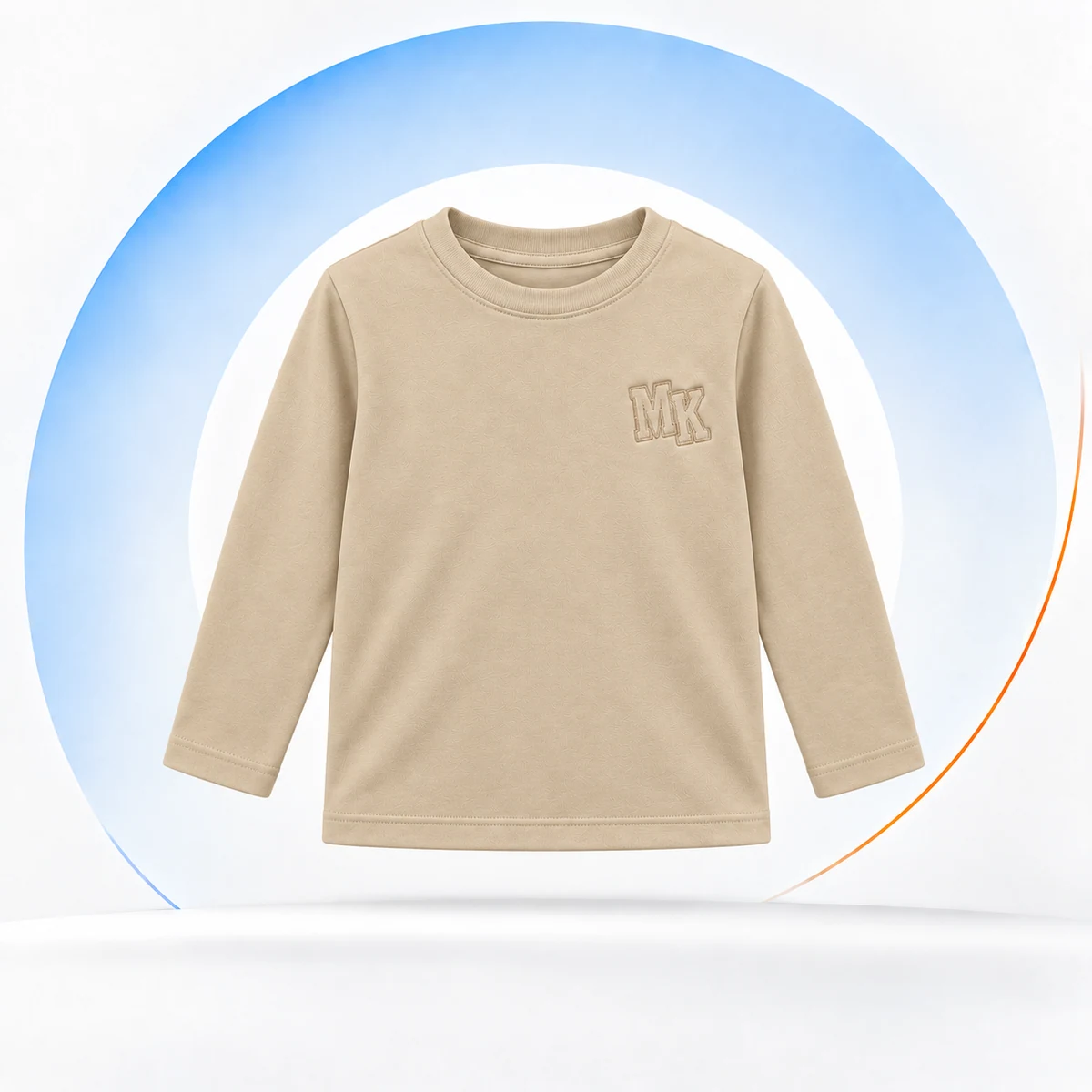 Camiseta manga longa · Areia