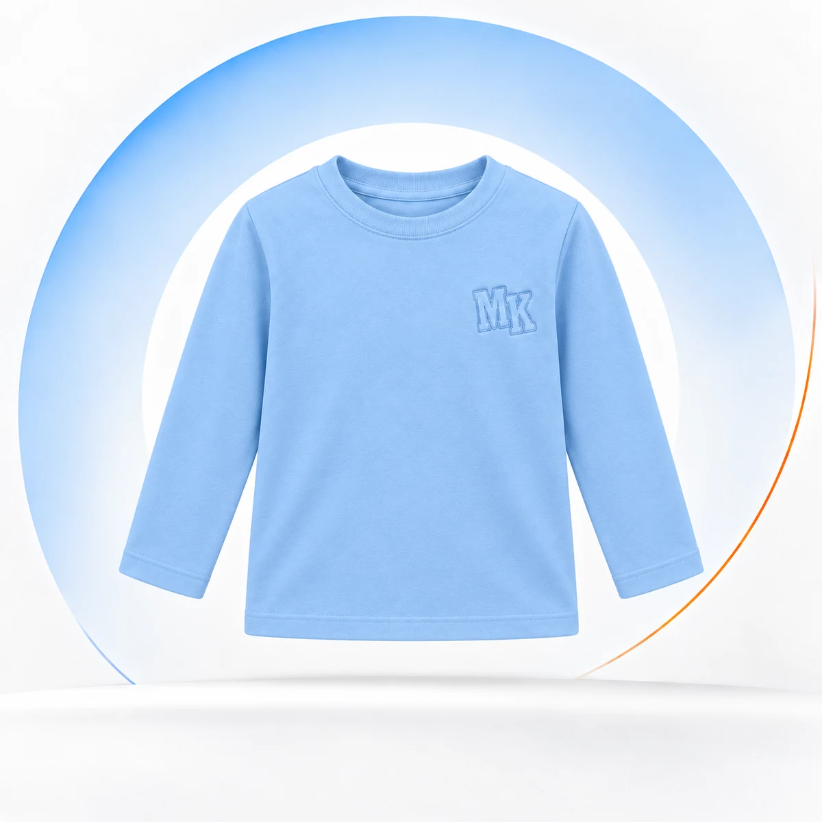 Camiseta manga longa · Azul Bebê