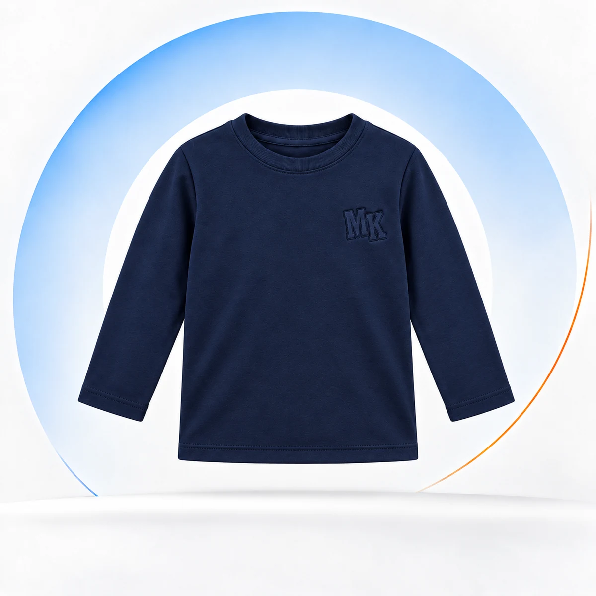 Camiseta manga longa · Azul Marinho