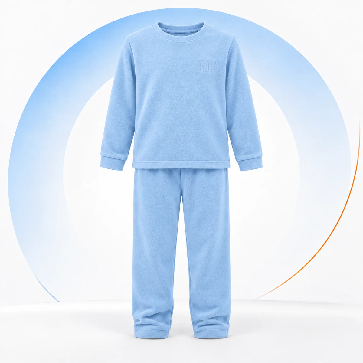 Pijama de inverno · Azul Bebê