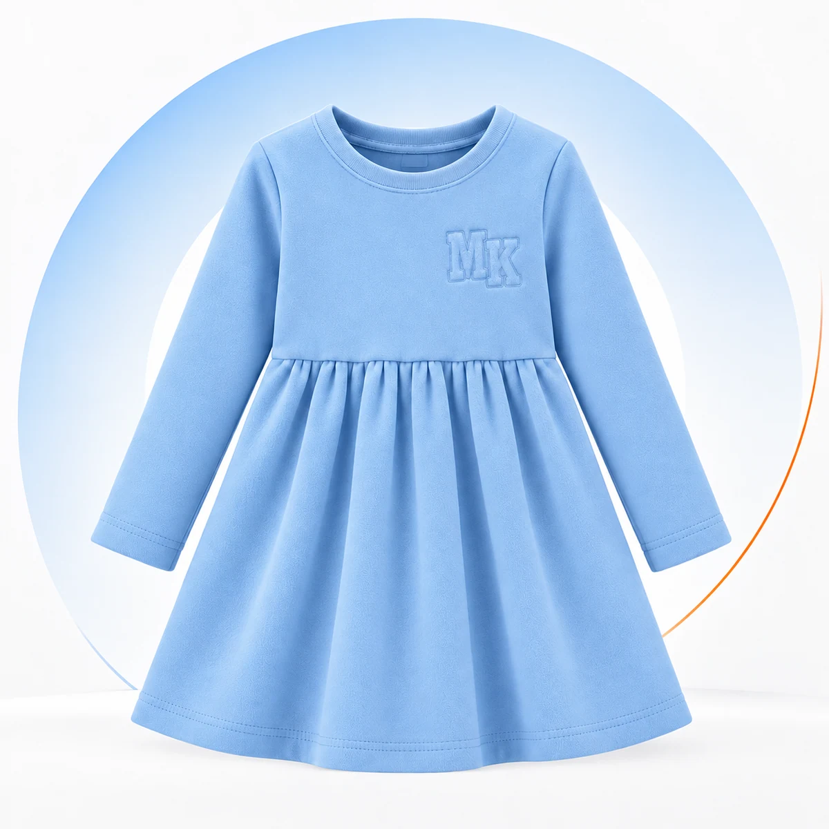 Vestido de inverno · Azul Bebê