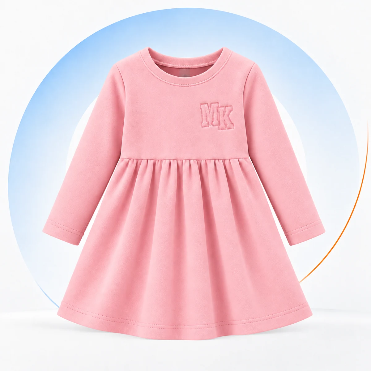 Vestido de inverno · Rosa Bebê