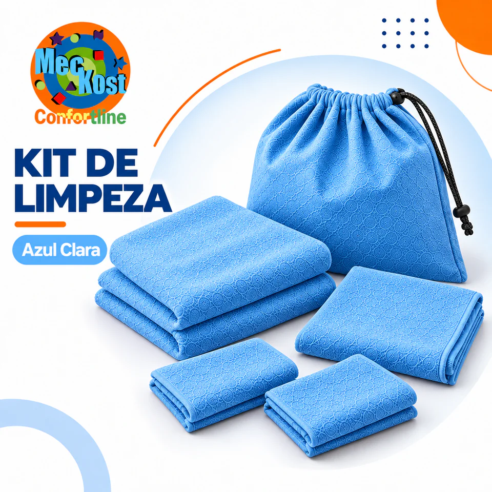Kit de Limpeza na opção Azul clara