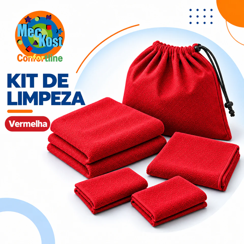 Kit de Limpeza na opção Vermelha